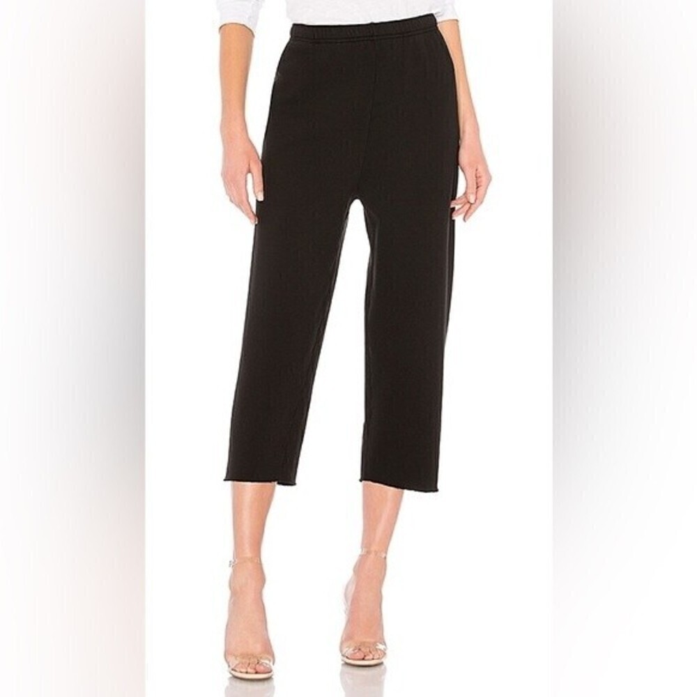 agolde black cut off sweatpants womens size L